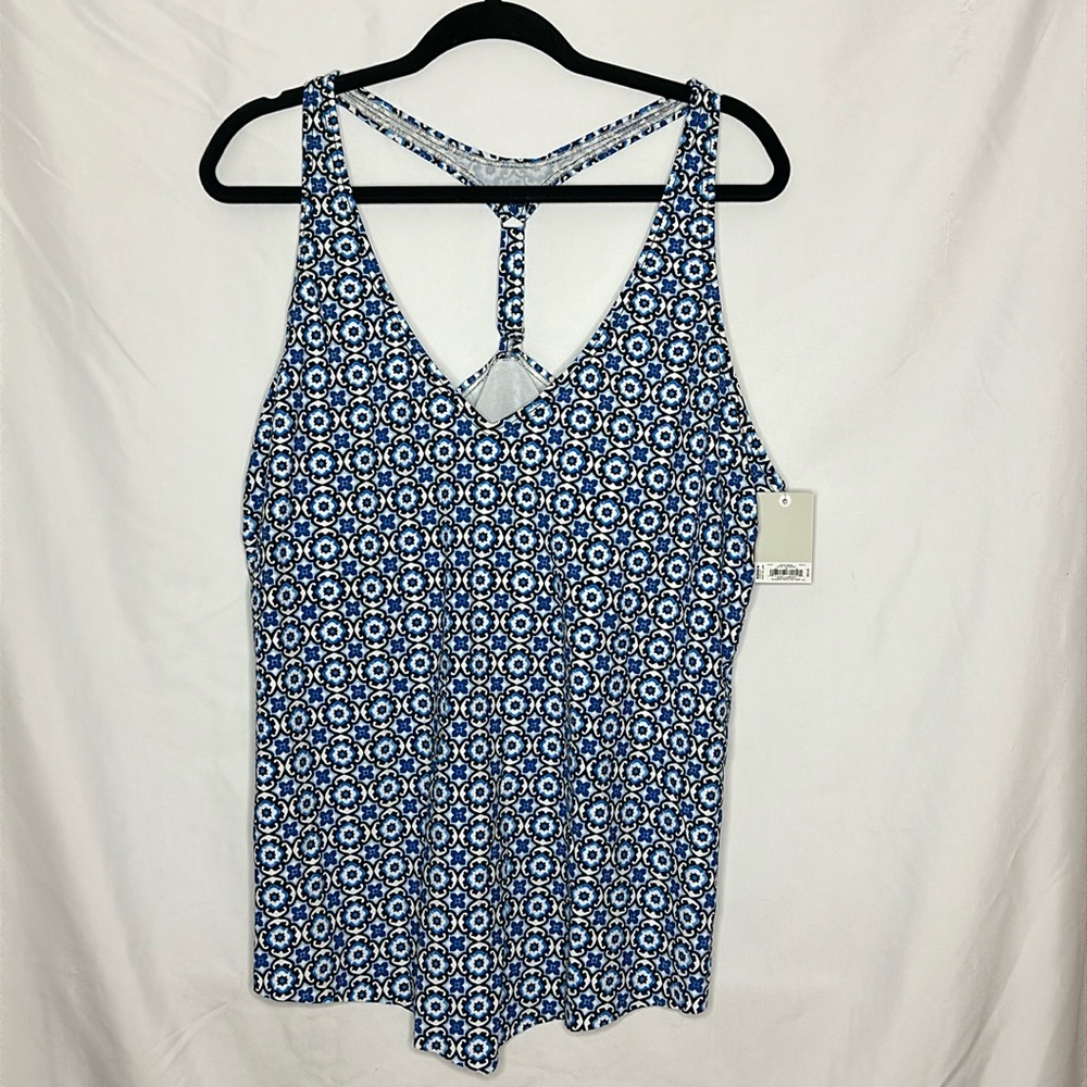 NWT Adjustable Racerback Swim Top